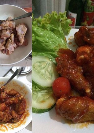 A picture of Simple Buffalo Chicken Wings ala Mbak Dian.