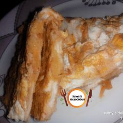 A picture of Bread and egg.