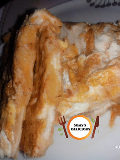 A picture of Bread and egg.