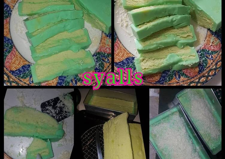 Pandan cake layer