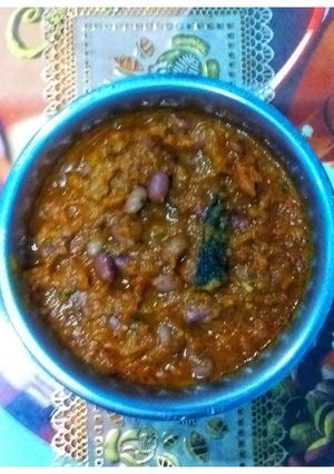 சிவப்பு பீன்ஸ் மசாலா(red beans masala recipe in tamil) செய்முறை முக்கிய புகைப்படம்