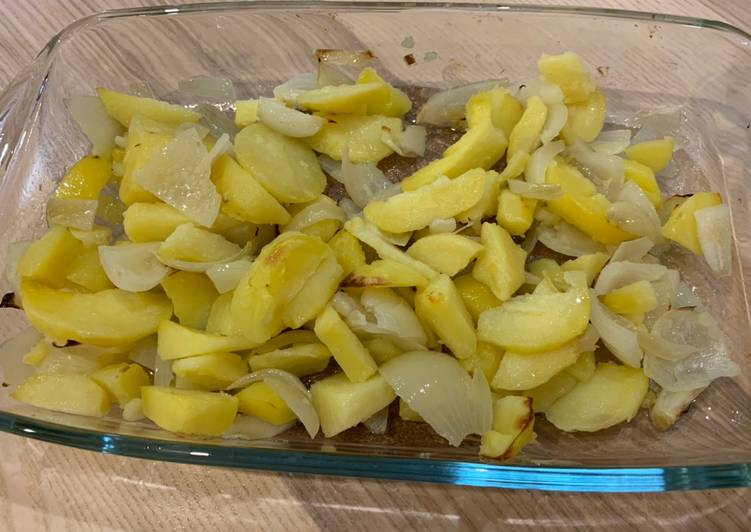 Steps to Make Ultimate Baked garlic potato