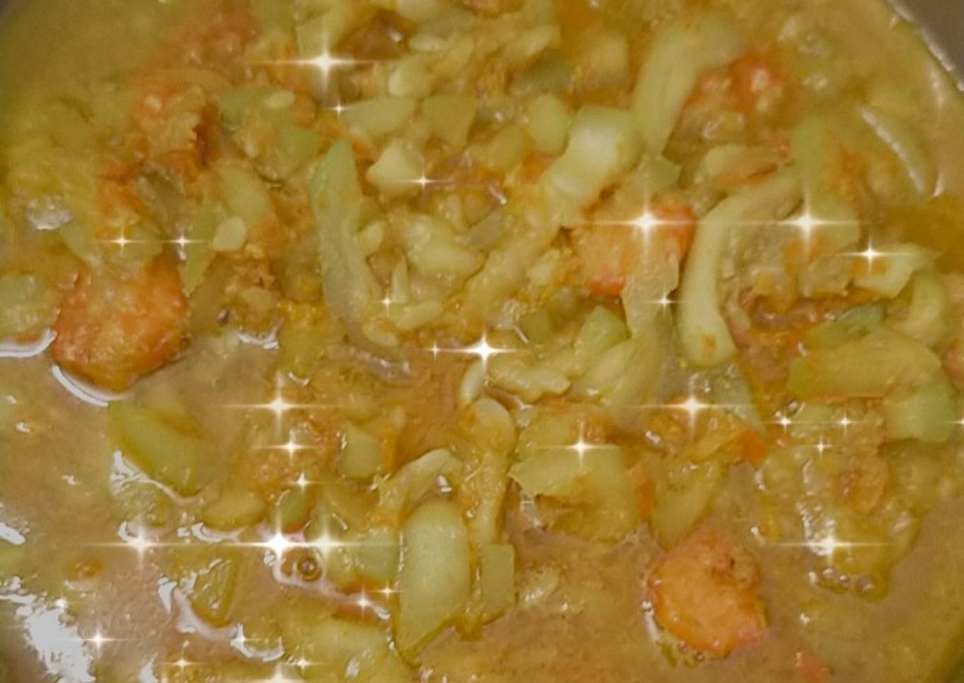 Labu air tumis bumbu ebi udang