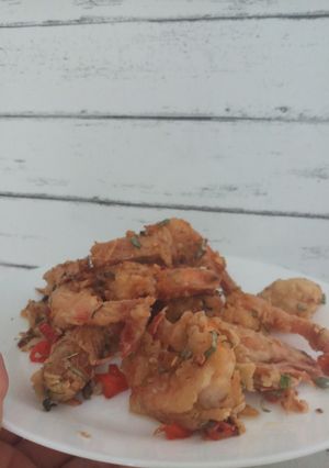Foto resep Udang goreng tepung cabe garam ala chinesefood resto
