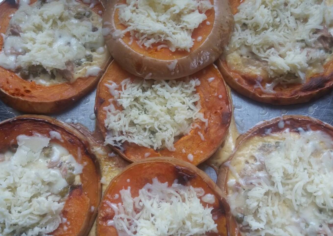 Rueditas de calabaza c/ atún!!