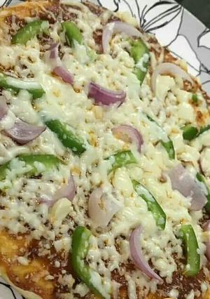 A picture of Capsicum pizza.