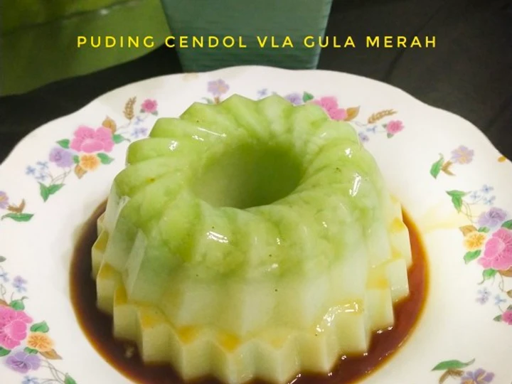 Langkah Mudah untuk Membikin Resep Puding Cendol Vla Gula Merah yang Lezat Anti Ribet, Lezat Sekali