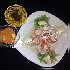 A picture of Rice an beens(garau garau).
