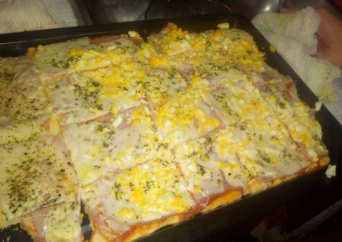 Pizza casera súper fácil y rápida Receta de Joaquin - Cookpad