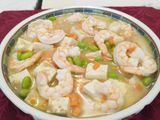蒸鮮蝦豆腐
