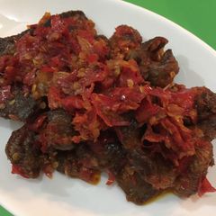 A picture of Javanese Beef Balado (lunch).