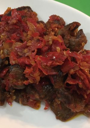 A picture of Javanese Beef Balado (lunch).