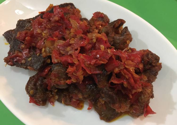 Simple Way to Cook Perfect Javanese Beef Balado (lunch)