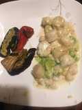Baked scallops