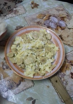 صورة لوصفة بيض بالفطر