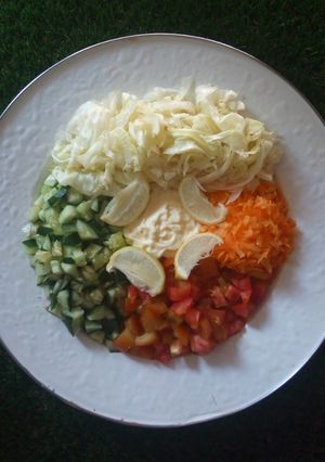 Foto resep Salad sayur yang sehat & segar 🥕🍅🥒🍋