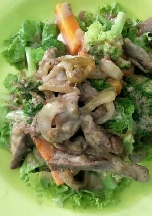 Foto resep Salad Saus Wijen untuk Diet