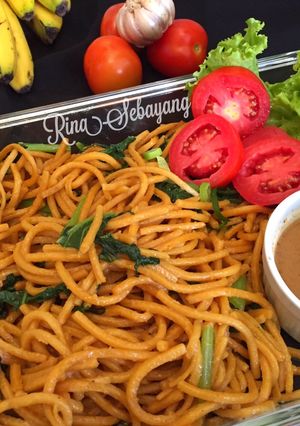 Foto resep Mie Gomak Siram Sambal Pecel