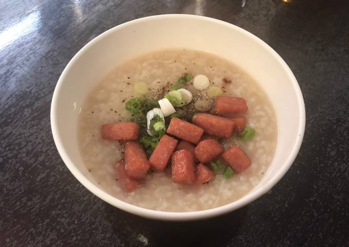 Super simple congee (Chinese rice porridge)