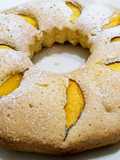 Rosca de melocotones apto para celíacos