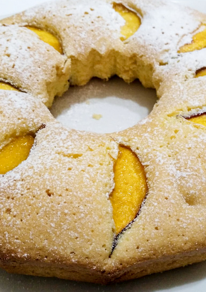 Una foto de Rosca de melocotones apto para celíacos