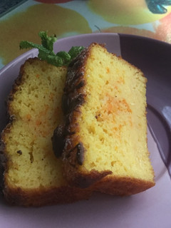 Una foto de Delicioso bizcocho de naranja