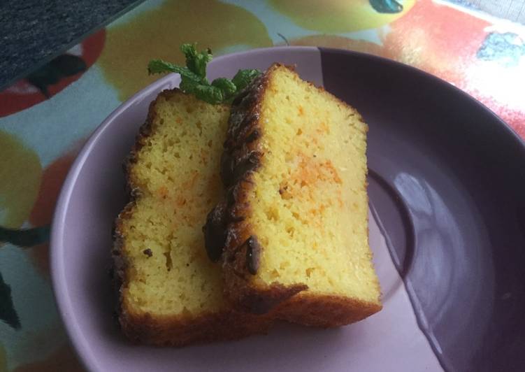 Delicioso bizcocho de naranja