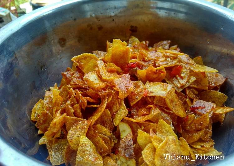 Resep Kering Kentang Pedas Manis, Enak