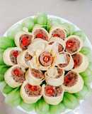 Trứng cuộn lót cải thìa