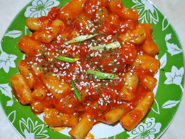 Bagaimana Membuat Topokki / Tteokbokki korean food homemade, Lezat