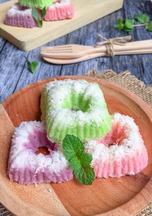 Foto resep Putu ayu rainbow