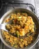 Guisado de burgol y vegetales