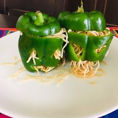 A picture of Stuffed Jack O Lanterns.