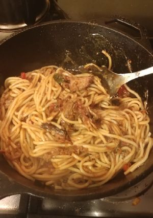 A picture of Bbq Spaghetti.