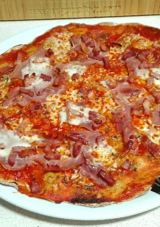 Una foto de Pizza casera
