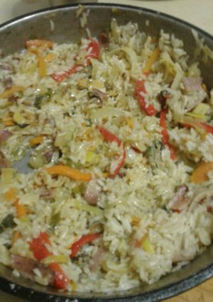 Una foto de Arroz con mariscos