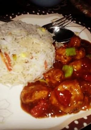 A picture of Chicken Manchurian 🍗.