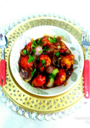 A picture of Gobhi Manchurian.