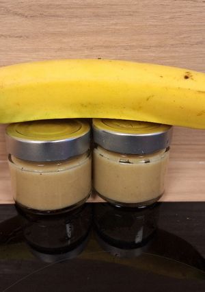 Une photo de Compote banane vanille