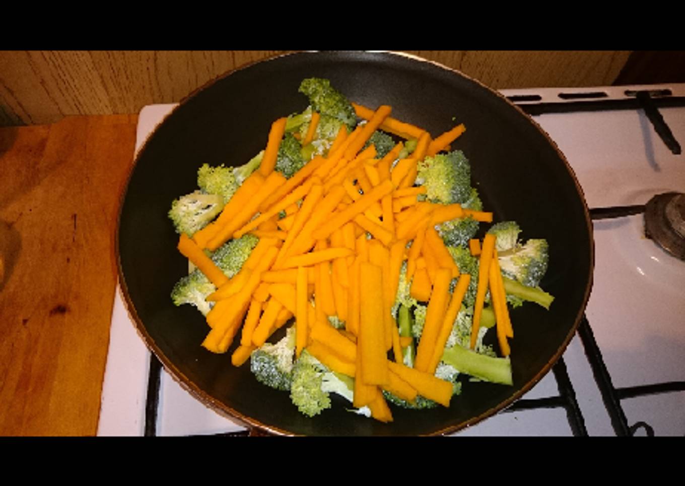 Salteado de brocoli con calabaza