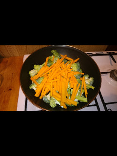 Una foto de Salteado de brocoli con calabaza