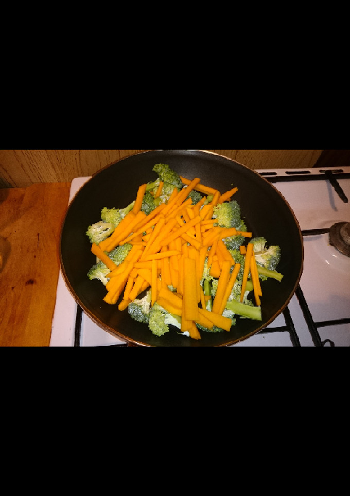 Una foto de Salteado de brocoli con calabaza