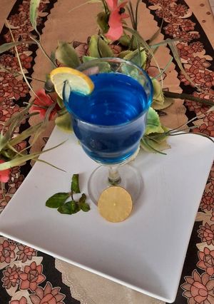 A picture of Blue moon drink.