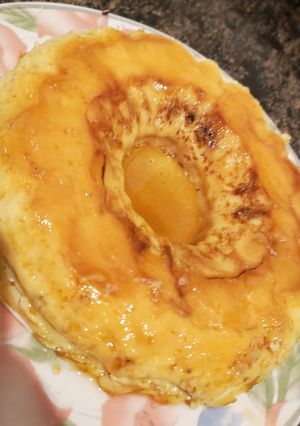 Una foto de Flan con leche condensada