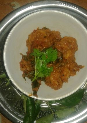 சுவையான பிரான் தொக்கு (Prawn thokku recipe in tamil) செய்முறை முக்கிய புகைப்படம்
