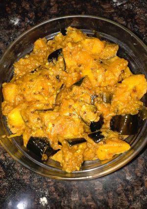 A picture of Aloo Batau/eggplants #author's marathon.