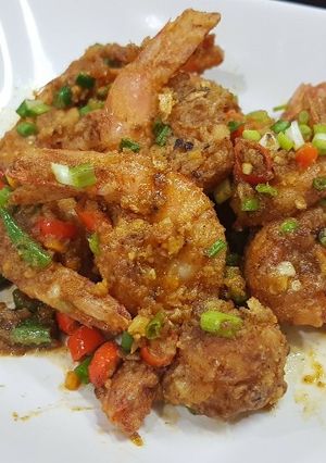 รูปของ กุ้งคั่วไข่เค็ม