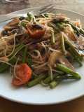Fideos de arroz "sole style"