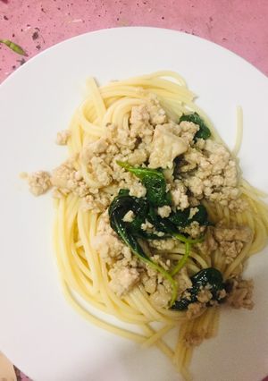 รูปของ สปาเกตตีกะเพราหมูสับツ
