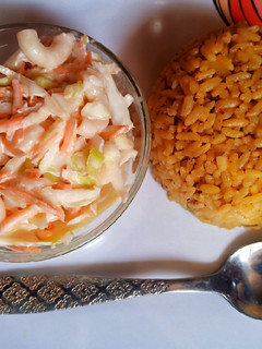 A picture of Macaroni salad.